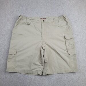 5.11 Tactical Cargo Shorts Mens 42x10‎ Beige Ripstop Utility Outdoor Pockets